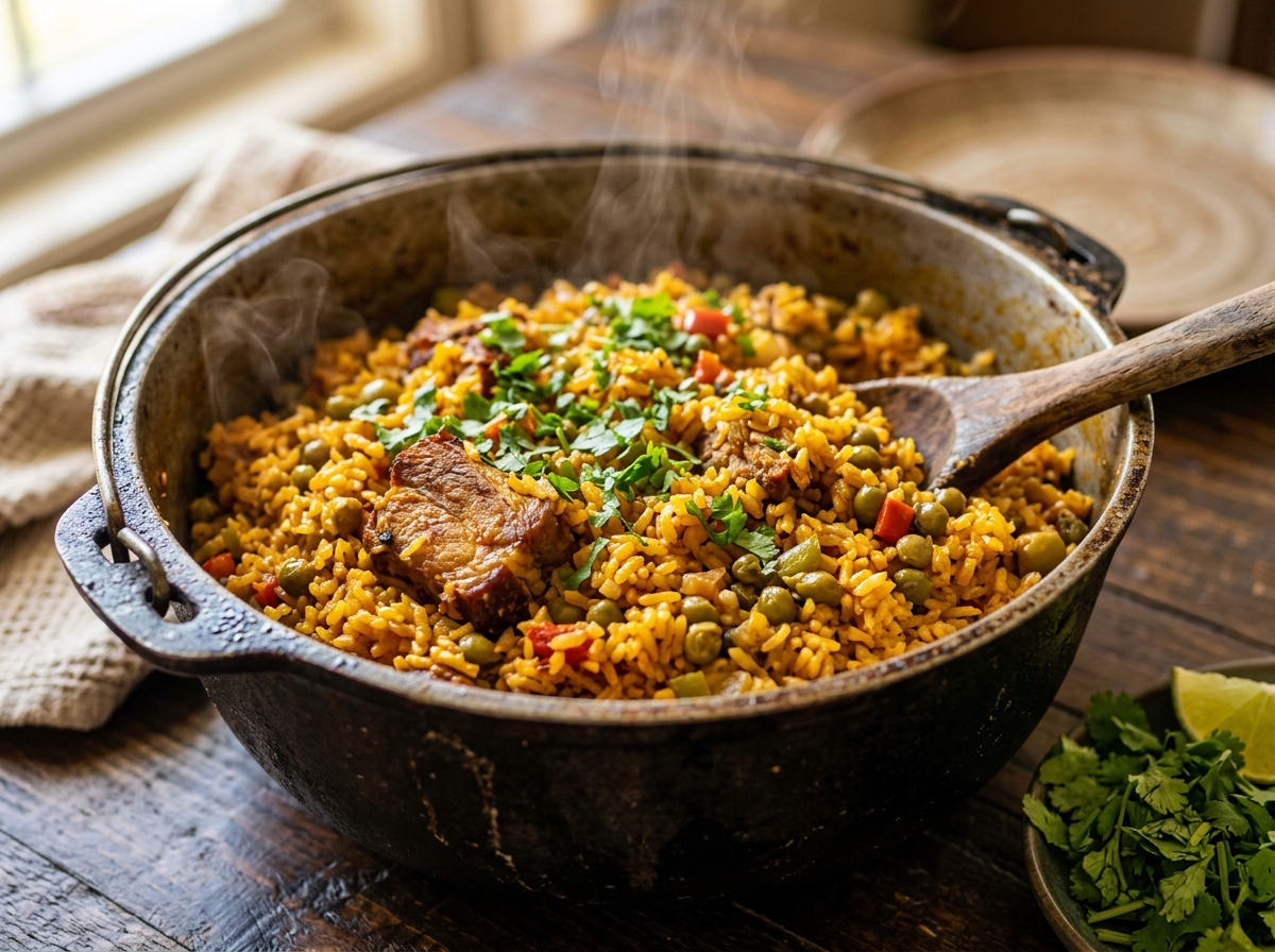 Arroz con Gandules de Caldero