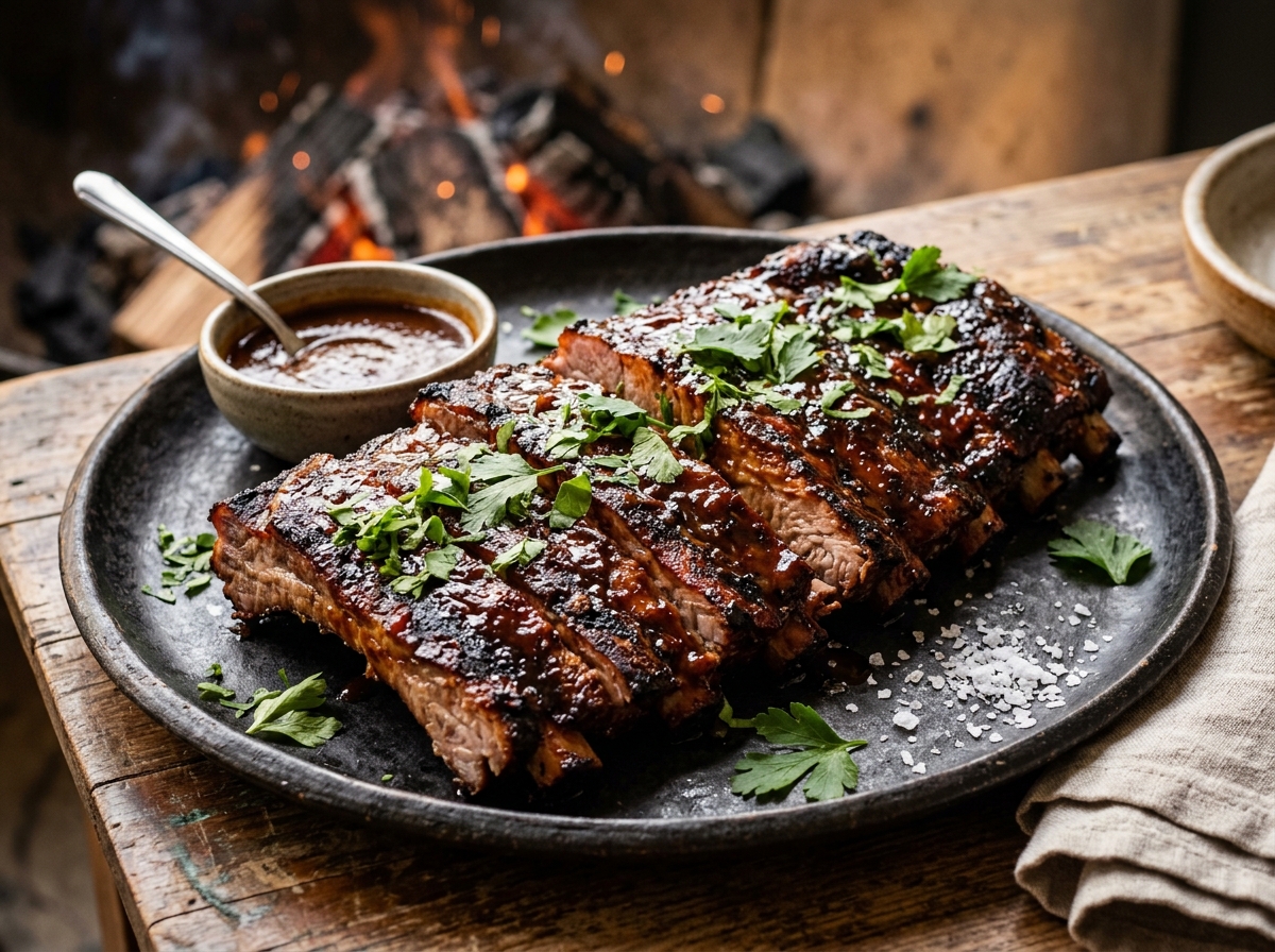 Costillas BBQ a Fuego Lento